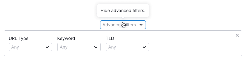 filter tooltip